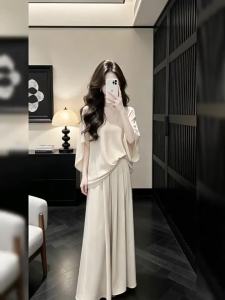 Ge·an·fei | Bộ Váy Hai Mảnh Mùa Hè Tay Ngắn Phong Cách Pháp