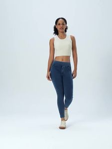 Smoothscape High Waisted Stretch Skinny Jeans Women Slimming Shaping Denim Pants Comfortable Flattering Fit Casual Daily Fashion