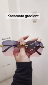 AliMaMa - KACAMATA GRADIENT - Kaca Mata Fashion Korea Wanita Pria Anti Radiasi Cat Eye Murah Medan