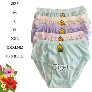 6 / 4 PCS Celana Dalam Wanita DOI Dewasa Remaja Katun Lembut Ukuran Jumbo Size M L XL XXL 3L XXXL 4L XXXXL 5L