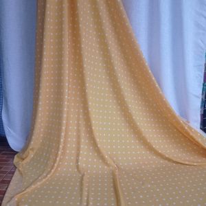 kain motif polkadot satin krep zara armanii - harga setengah meter