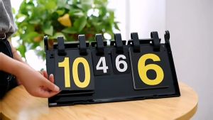 TOSEEK Portable Digital Scoreboard Ping Pong Score Keeper Scoreboard for Tennis Soccer Football Sports Sports Supplies Score Board for Games Best Coaches Gifts Idea for Men 4 Digital Number
