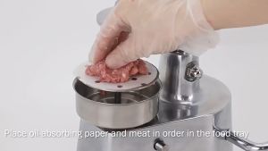 เครื่องกดเนื้อเบอร์เกอร์ Manual burger machine เครื่องกดเนื้อแฮมเบอร์เกอร์ด้วยมือ