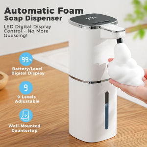 Induction Hand Sanitizer Automatic Soap Liquid Dispenser Foam Hand Washing Machine 400ml Liquid Rechargeable Bathroom Hand Sanitizer