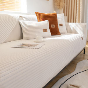 Non-slip Thick Fleece Sofa Cushion Flannel