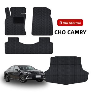 Tùy Chỉnh Da Thảm Lót Sàn Cho Xe Toyota Camry 2018-2022 Chống Thấm Nước Chống Trơn Trượt Bảo Vệ Da Nhân Tạo Thảm Phụ Kiện
