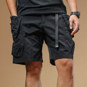 Waterproof Quick Dry Lightweight Casual Shorts for Men Summer Fashion Urban Workwear Loose Fit Elastic Waist Cargo Pants