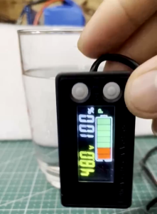 HEXMA DC 8V-72V แบตเตอรี่ความจุเกจจอภาพโวลต์มิเตอร์ Monitor หน้าจอ LCD ไฟฟ้าจำนวนเครื่องตรวจจับ