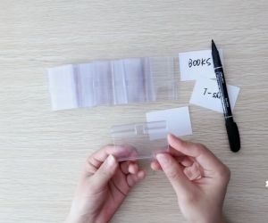 Isi 50 Price Tag Holder Price Rail/Label Harga Type Jepit/Tempat Harga Rak Minimarket Label Display Harga