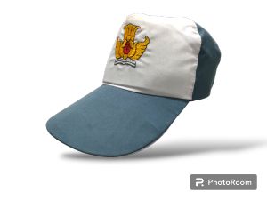 TOPI SEKOLAH SMA ABU PUTIH KRETEK BORDIR LOGO TUTWURI | TOPI ANAK SEKOLAH PEREKAT HALUS CEWE COWOK