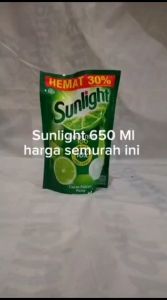 Cairan Pencuci Piring/ Sunlight 650 ML