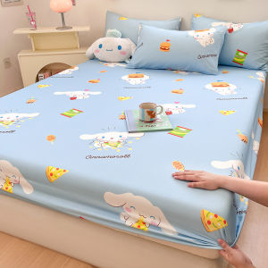 Pure Cotton Anti-Slip Bed Canopy Single Piece 0.9m Mattress Cover Childrens Dormitory Cartoon Design High Breathability