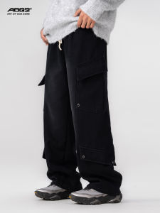 AOGZ | Thick Washed Cotton Loose American Style Work Pants