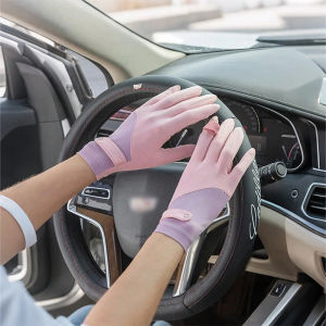 1PC Womens UPF50+ Sunscreen Gloves - Quick-Dry Breathable Non-Slip Lightweight for Cycling Driving Outdoor Fashion Two-Tone