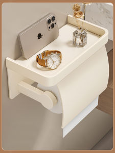 Sữa Trắng Hộp Đựng Khăn Giấy Treo Tường Phòng Tắm Hộp Đựng Giấy Vệ Sinh Không Cần Khoan Giá Đựng Đồ Trong Phòng Tắm Cho Đồ Vệ Sinh