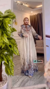 Gamis Ceruty Set Hijab Tali Dada | Elegan & Adem | LD110 PB140