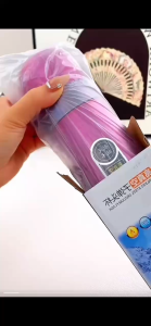 500ML Stainless Steel Double Wall Water Bottle 500ml Vacuum Thermos for Tea Coffee Airtight Insulated Cap