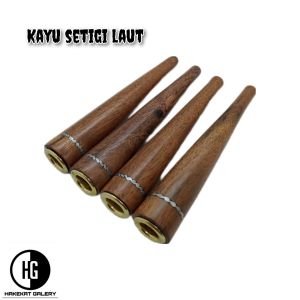 pipa rokok once varian kerucut 10 cm kayu kelor hitam setigi galih asem nogosari bajaka h11