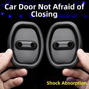 Car Door Lock Shock Absorption Pad Silicone Material Interior Decoration Modification Accessories Anti-Rust Protection Cover