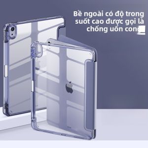 ZOYU | Ốp lưng Acrylic nhẹ mỏng chống sốc chống cong ba gập trong suốt cho iPad Air 5 Pro 11 inch 2021 Zoyu Purple Glass
