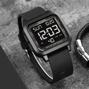 Đồng Hồ Đeo Tay Kỹ Thuật Số Thể Thao Quân Sự Dành Cho Nam SKMEI 5Bar Chống Nước Có Báo Thức Đồng Hồ Đếm Ngược Đèn Nền Chống Sốc Tính Năng Lịch