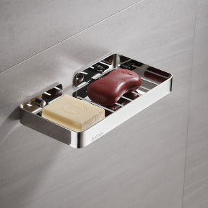 304 Stainless Steel Bathroom Shelf Wall Mounted Soap Sponge Organizer Box Holder Shower Gel Shampoo Storage Rack Accessories