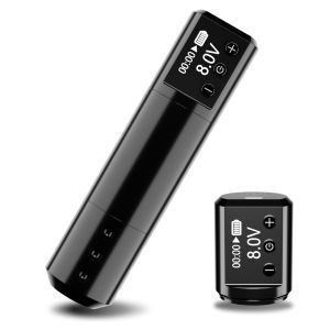 POSEIDON Tattoo Pen Kit-Tattoo Pen with Wireless Tattoo Power SupplyRotary Tattoo Machine Pentype Tattoo Machine for Tattoo Artist Tattoo Supplies