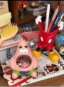 ส่งไว กล่องใส่ปากกา เครื่องเขียน ลายการ์ตูนมิกกี้เมาส์น่ารัก แบบตั้งโต๊ะ คู่มือกับกัน สําหรับนักเรียน กล่องดินสอ กล่องใส่ดินสอ