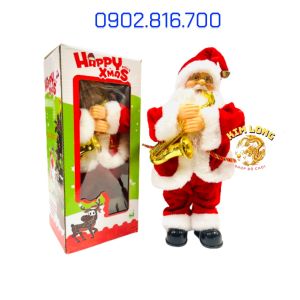 [Ảnh thật] TẶNG PIN Đồ chơi ông già Noel thổi kèn quà tặng giáng sinh - phụ kiện trang trí Noel dịp lễ Giáng sinh