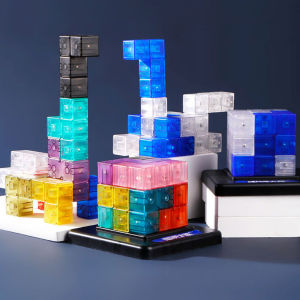 X11 TOYS Building Blocks Cube Puzzle Luban Cube (Dazzling color) DN806 Educational Toys For Children Kids Brain Teaser Early Learning Toy Gift