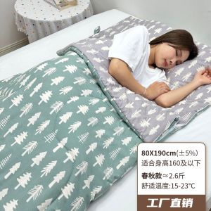 Túi Ngủ Dành Cho Người Lớn Có Thể Giặt Được Cotton Vải Bông Túi Ngủ Mùa Thu Mùa Đông Ngủ Trưa Văn Phòng Sinh Viên Ký Túc Xá Ngủ Trưa Ấm Áp Túi Ngủ Phong Cách Phong Bì Ấm Cúng