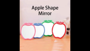 Apple Shape Mirror with Stand - Colorful Design