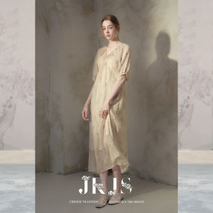 JK&JS | Đầm Maxi Xòe Thêu Hoa
