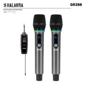 SHALANRA BR288 Mic không dây chuyên nghiệp UHF - Micro cầm tay Karaoke - Pin sạc