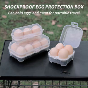 Outdoor egg storage box - with egg tray simulation convenient transparent plastic box 8 compartments 4 compartments 3 compart