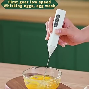 Mini Electric Frother & Egg Beater 2-in-1 - Rechargeable Drink Mixer for Coffee