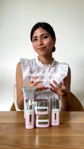 (BPOM) LOREAL LOreal Paris Glycolic Bright Glowing Series - Facial Foam / Day / Night Cream / Serum / Mask Skincare