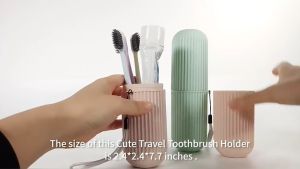 Toothbrush Storage Cup Portable Outdoor Mouthwash Cup Toothpaste Holder Organizer Travel Camping Cup Toothbrush Storage Case