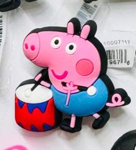 JBS 👠🌈 ตัวติดรองเท้ามีรู หมู “ เปปป้า พิก “ 🔆🌀 ShoeCharm Set “  Peppa pig “ งานดี สีสวยสด คมชัด