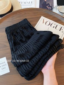 Black High Waist Wide Leg Pants Womens Loose Fit Versatile Summer New Style Casual Trousers Straight Cut for plus Size