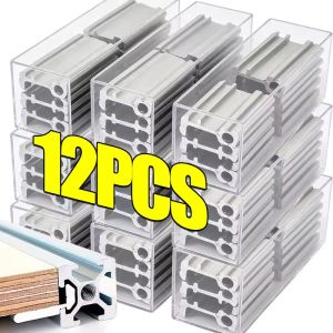 12Pcs 2020 3030 4040 Aluminium Alloy Side Panel Brackets Fixing Parts Corner Support Fixture DIY Hardware Accessory