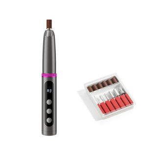 Electric Nail Drill Machine with UV LED Nail Lamp Rechargeable Nail Polisher Professional Electric Nail Sander File for Manicure