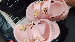 228-1xs kids girl sandals thick chunky platform slide soles with smooth