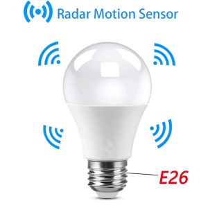 LED Motion Sensor Bulb E26 110V LED Lamp PIR Sensor Light For Home Parking Bedroom Bathroom Outdoor Corridor Stair Pathway