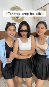 ONEFASHIONMALL Tanktop Crop Bra Wanita Tanpa Kawat Dengan Busa Sport BH Yoga Lari Elastis BH Crop Top Pakaian Dalam Seamless BR154