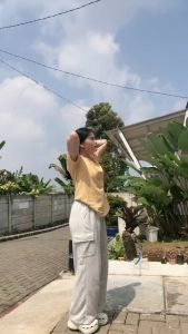 Celana Cargo Wanita Highwaist Premium Jumbo || Cargo Pants Wanita Terbaru || Celana Kargo Wanita