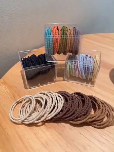 LMLTOP Lameila Rainbow Henju Hair Band 1 Box 50 piece (Strong Elasticity) Rubber Band Colour Getah Rambut