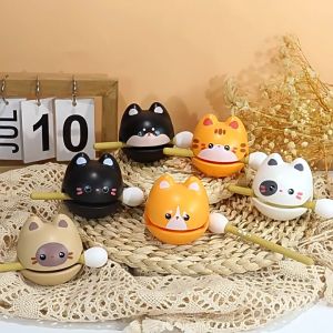 Fortunate Wooden Fish Ornaments Percussion Wooden Carving Ornaments Rhythm With Mallet Ornaments Gift Relieve Stress