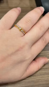 Poh Heng Jewellery 22K Ring in Yellow White Gold[Price By Weight]