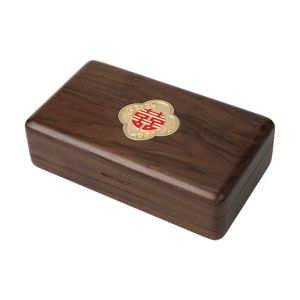 Portable Miniature Wooden Jewelry Box for Bridesmaids Wedding Gifts Creative Red Wedding Ceremony Gift Box Chinese Style
